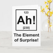 Carte Ah ! L'élément de surprise (Fleur jaune)