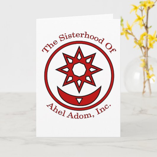 Carte Ahel Adom (Fleur jaune)