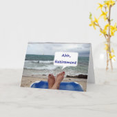 CARTE AHHH, RETRAITE=BON POUR VOUS ! (Fleur jaune)