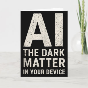 Carte Ai Dark Ogy _ Science & Tech Cadeau Slogan Tank