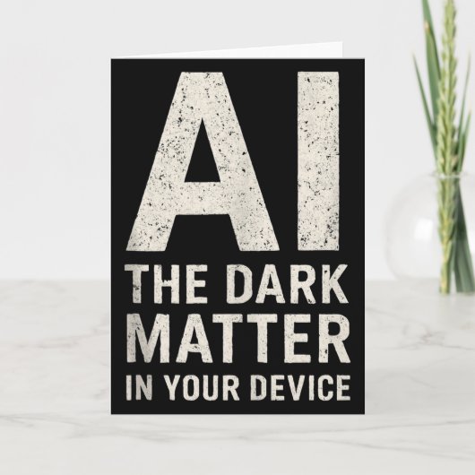 Carte Ai Dark Ogy _ Science & Tech Cadeau Slogan Tank (Devant)