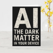 Carte Ai Dark Ogy _ Science & Tech Cadeau Slogan Tank (Fleur jaune)