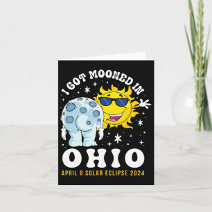 Carte Ai Été Mooné Dans L'Ohio Total Éclipse Solaire 202