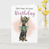 Carte Ai-je entendu dire que c'est ton anniversaire ? Ca (Fleur jaune)