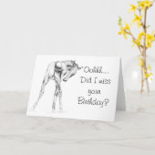 Carte Ai-je manqué ton anniversaire ? (Fleur jaune)