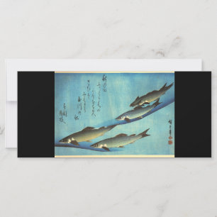 Carte Ai (truite) - Photos japonaises couleur Hiroshige