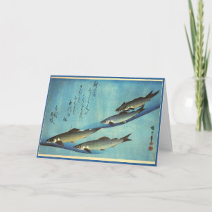 Carte Ai (truite) - Photos japonaises couleur Hiroshige