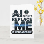 Carte AI Upgrade Quote for Tech Lovers (Fleur jaune)