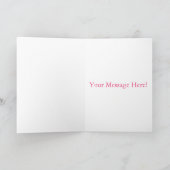 Carte Aïd minimal Moubarak main rose (Intérieur)