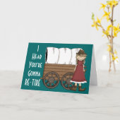 Carte Aide à la retraite de la petite fille - Humour de  (Fleur jaune)