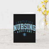 Carte Aide-soignant Assistante de soins infirmiers Infir (Fleur jaune)