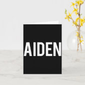 Carte Aiden - Cool New Funny Name Fan Gift Tee  (Fleur jaune)