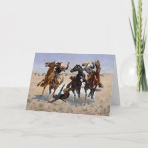 Carte Aider un camarade Remington Fine Art Grey