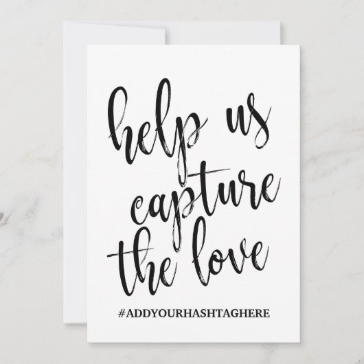 Carte Aidez-nous à Capturer le Signe Amour Abordable (Devant)