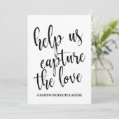 Carte Aidez-nous à Capturer le Signe Amour Abordable (Debout devant)