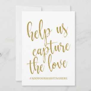 Carte Aidez-nous à Capturer le Signe Amour Abordable