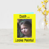 Carte Aïe… sembler douloureux (Fleur jaune)