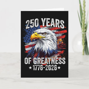 Carte Aigle 250 Ans Américain 1776 2026 250e Naissance É