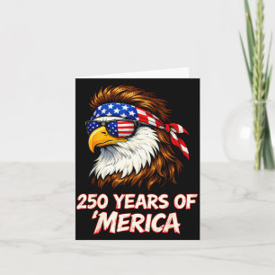 Carte Aigle 250 Ans de Merica 4 juillet USA 250