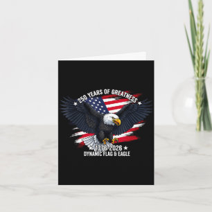 Carte Aigle américain 1776 250e anniversaire États-Unis