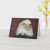 Carte Aigle Américain Vierge (Fleur jaune)