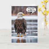 Carte Aigle Balle Sur Glace Pour 61ème Anniversaire (Fleur jaune)