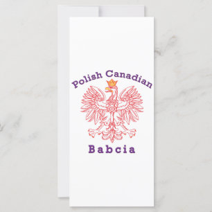 Carte Aigle canadien polonais Babcia