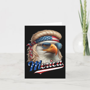 Carte Aigle chauve Merica 4 juillet Aigle Blonde Mulle A