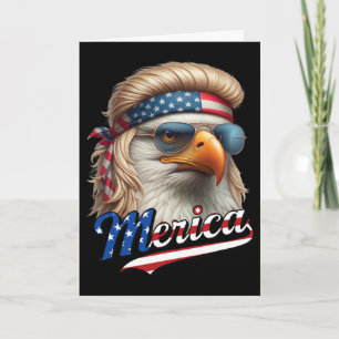 Carte Aigle chauve Merica 4 juillet Aigle Blonde Mulle D