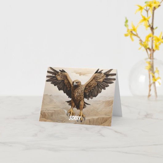 Carte Aigle d'or volant (Fleur jaune)