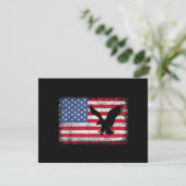Carte Aigle du drapeau américain USA (Debout devant)