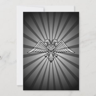 Carte Aigle gris à deux têtes