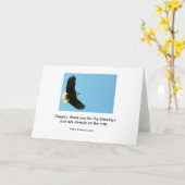 Carte Aigle montant (Fleur jaune)