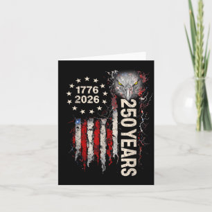 Carte Aigle patriotique 250e anniversaire États-Unis 250