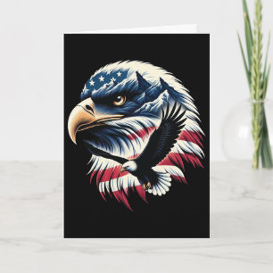 Carte Aigle Patriotique Drapeau Usa 4 Juillet Homme Femm
