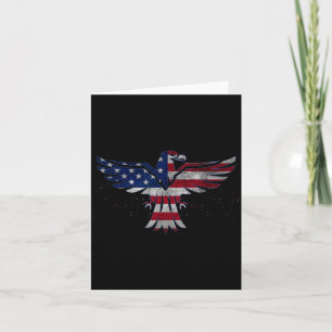 Carte Aigle Patriotique Drapeau Usa Fête Nationale Dom