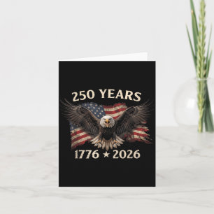 Carte Aigle Patriotique Usa 250 Ans 250ème 4 Juillet