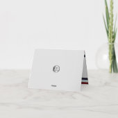 Carte Aigle patriotique vétéran Merci (Dos)