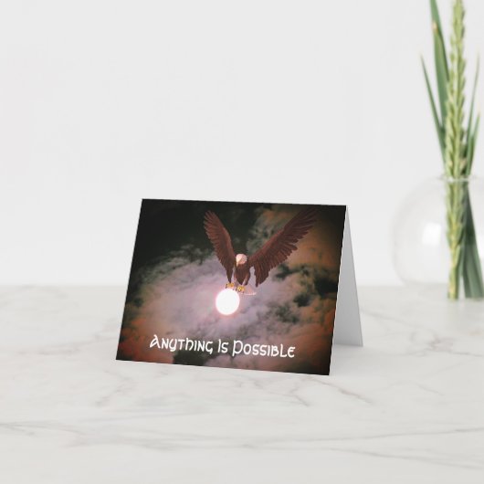 Carte Aigle Tout Est Possible Inspiration (Devant)