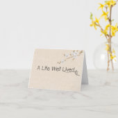 Carte Aiguille À Coudre Et Fil Merci Sympathique (Fleur jaune)