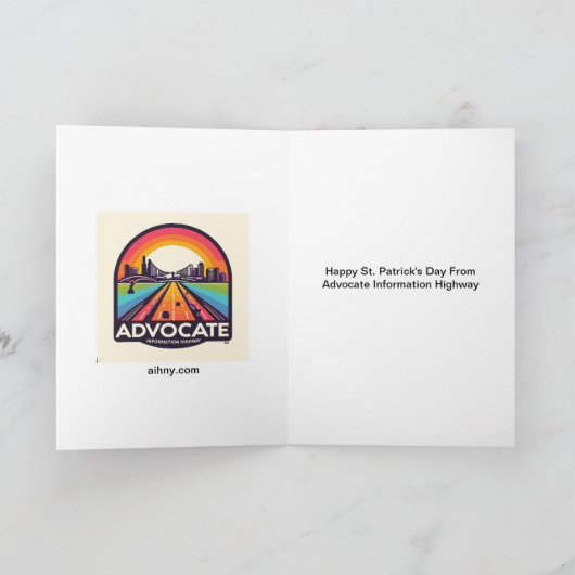 Carte AIH St. Patrick's Day Card (Intérieur)