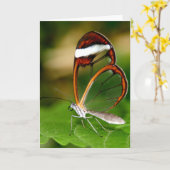 Carte Aile en verre (Fleur jaune)