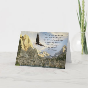 Carte Ailes comme Eagles Isaïe 4o : 31