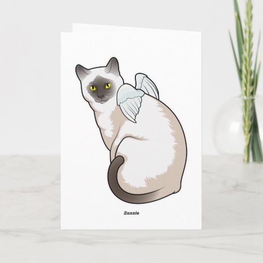 Carte Ailes d'ange de chat (Dos)