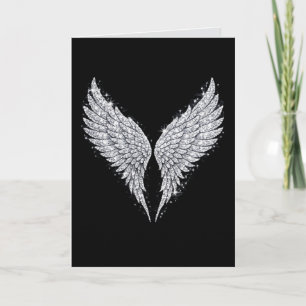 Carte Ailes d'ange scintillantes et sauvages