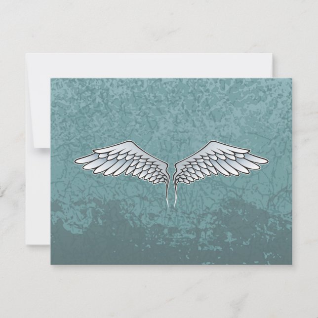 Carte Ailes gris-bleu (Devant)