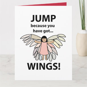 Carte Ailes saute parce que tu as des ailes