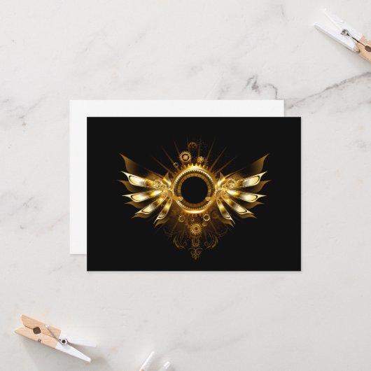 Carte Ailes steampunk (Devant/Arrière en situation)