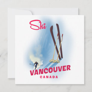 Carte Aimant Ski Vancouver Canada