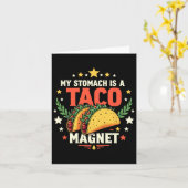 Carte Aimant Taco Cinco De Mayo  (Fleur jaune)